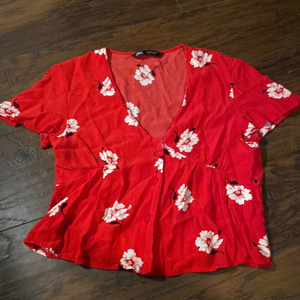 Zara floral top